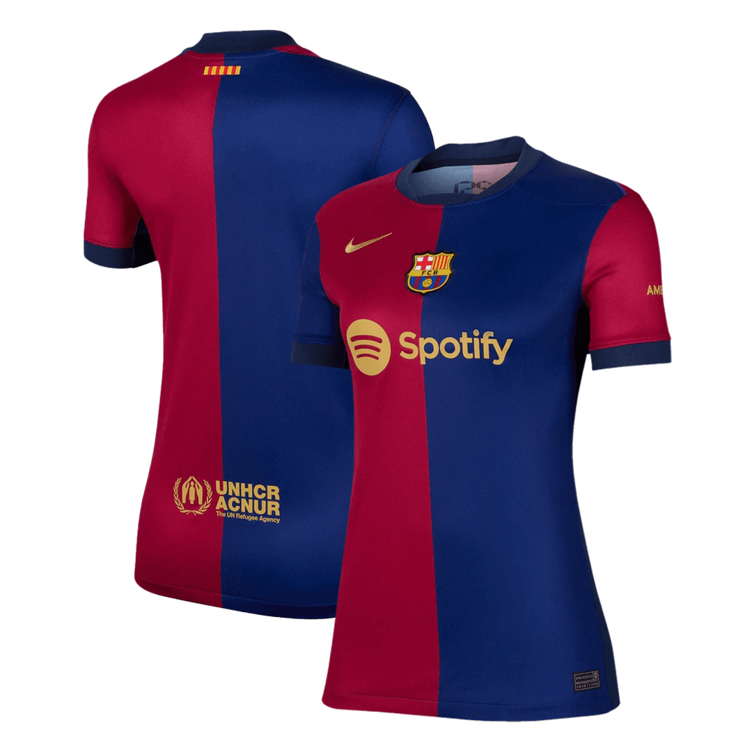 Women's Barcelona Home Soccer Jersey - gojersey