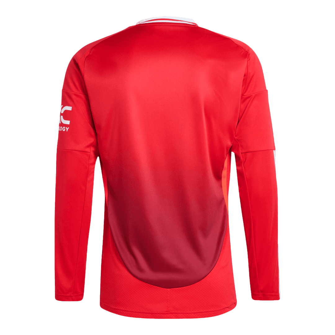 Manchester United Long Sleeve Home Jersey - gojersey