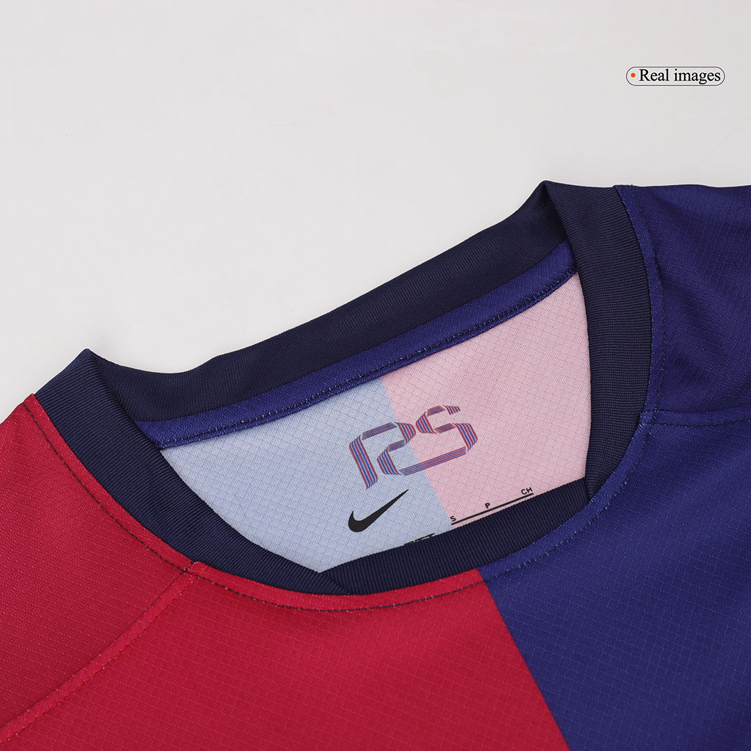 Barcelona Long Sleeve Home Jersey - gojersey