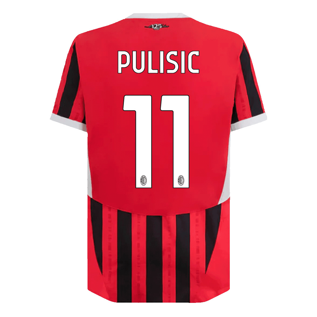 AC Milan PULISIC #11 Home Jersey Authentic - gojersey