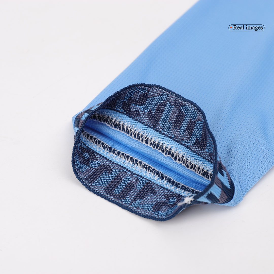 Manchester City Long Sleeve Home Jersey - gojersey