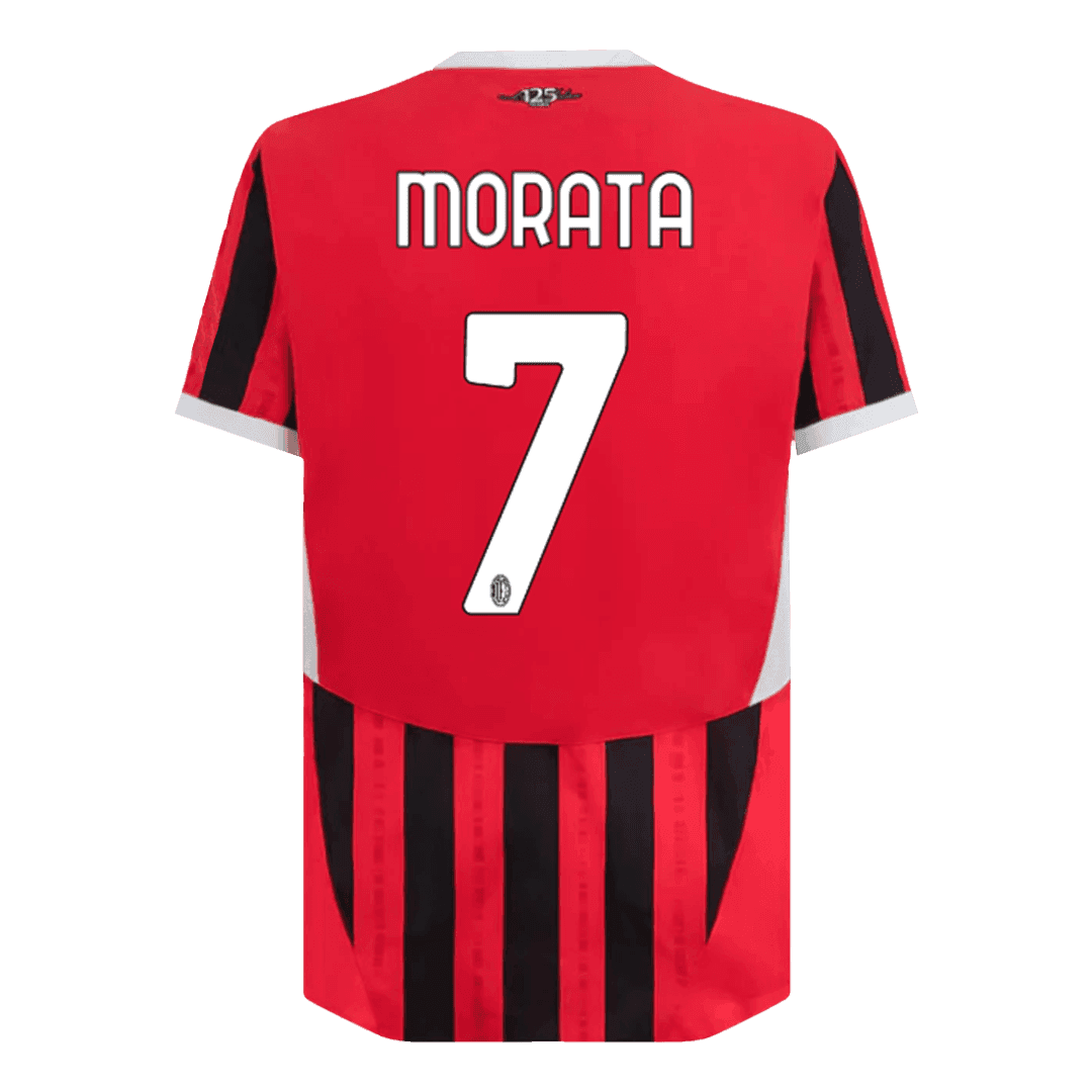 AC Milan MORATA #7 Home Jersey Authentic - gojersey
