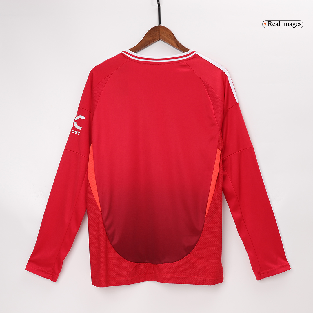 Manchester United Long Sleeve Home Jersey - gojersey
