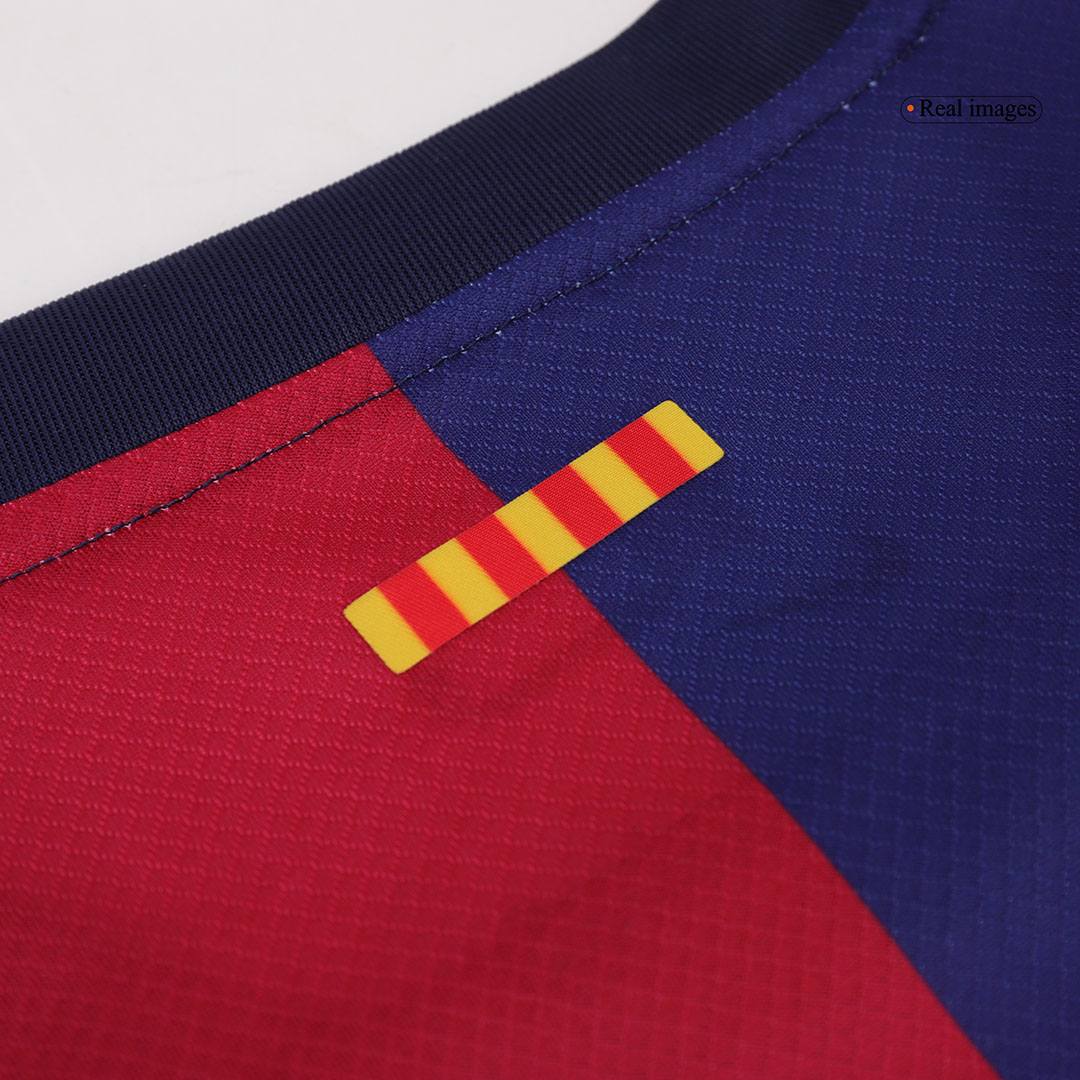 Barcelona Long Sleeve Home Jersey - gojersey