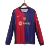 Barcelona Long Sleeve Home Jersey - gojersey