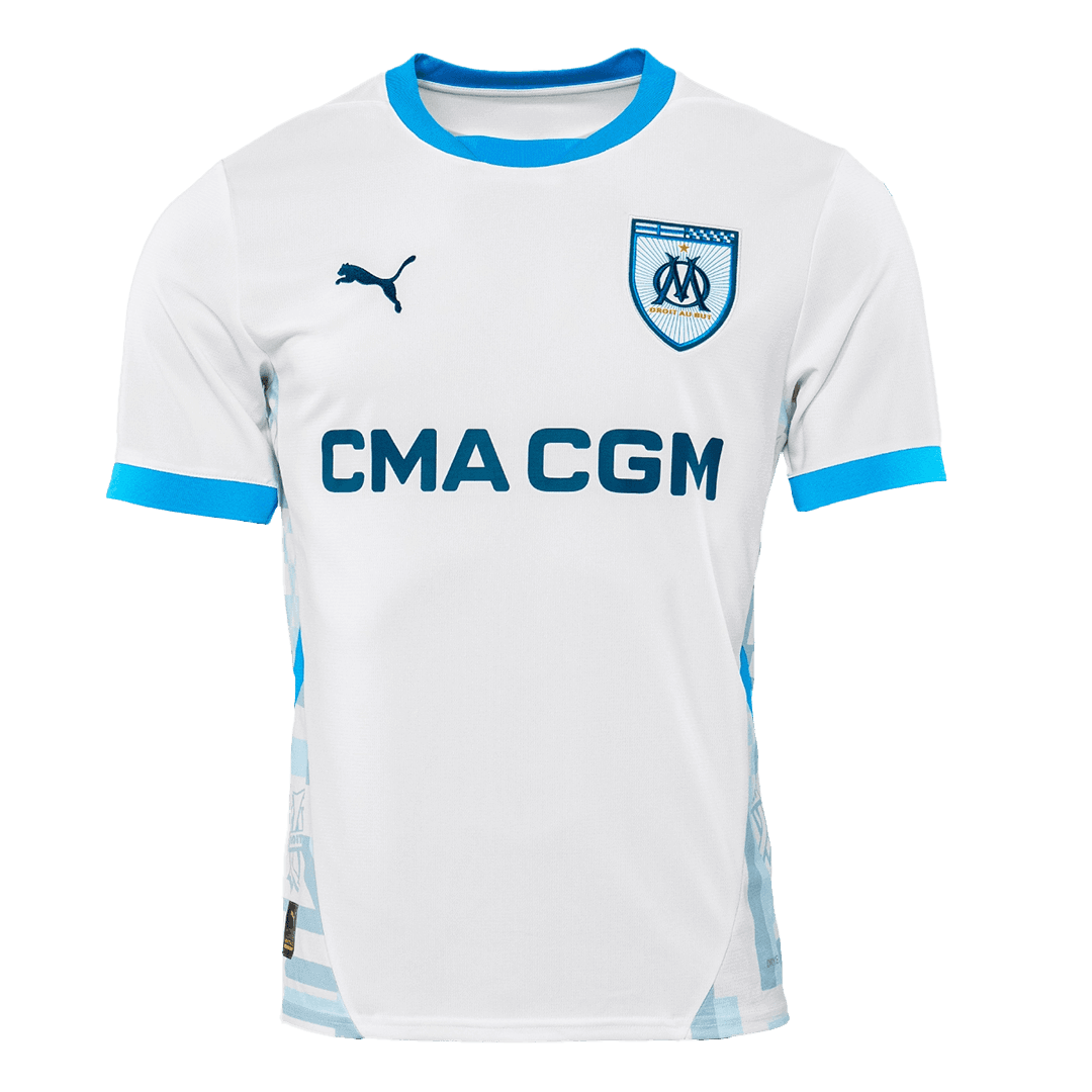 Marseille Home Wholesale Soccer Jersey - gojersey