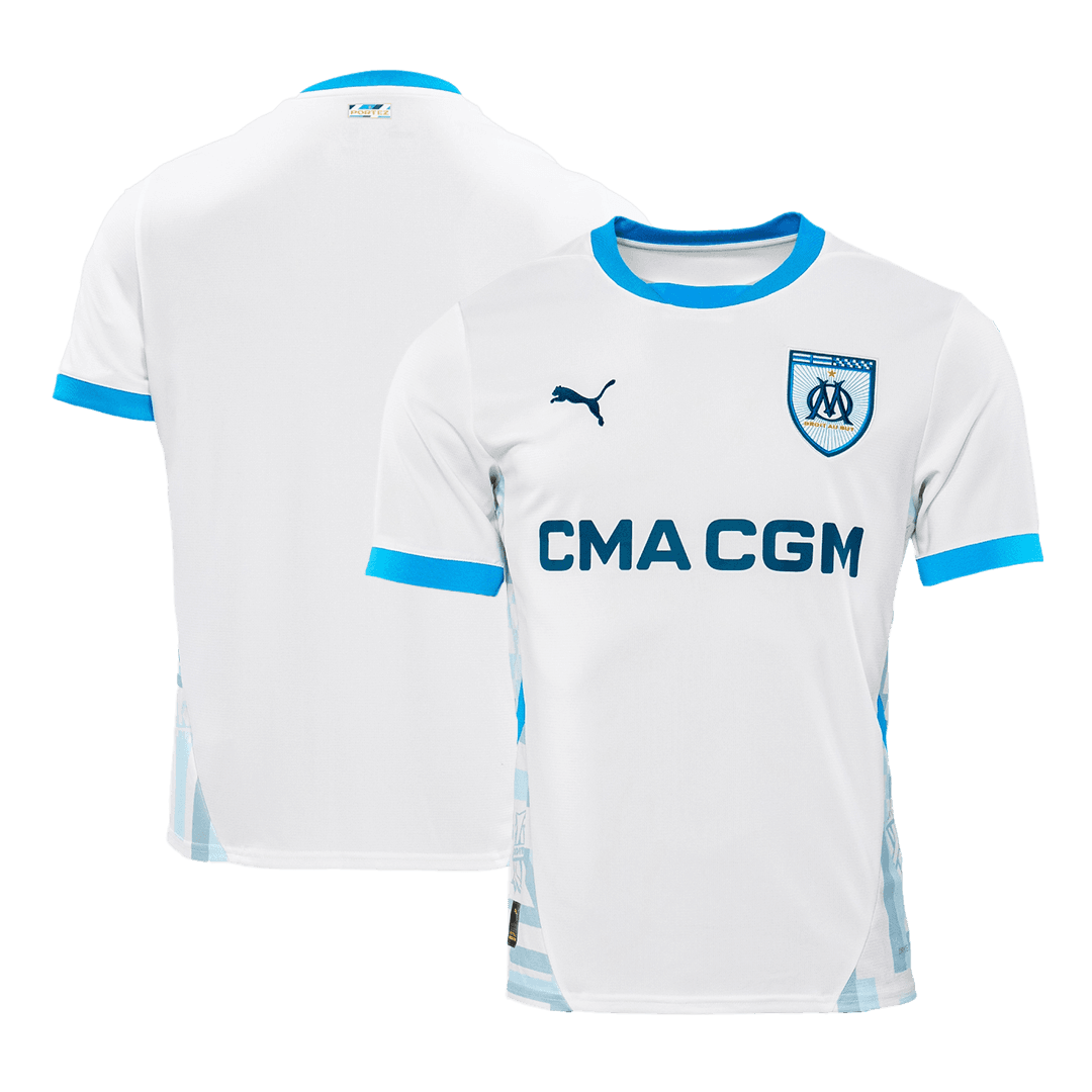Marseille Home Wholesale Soccer Jersey - gojersey