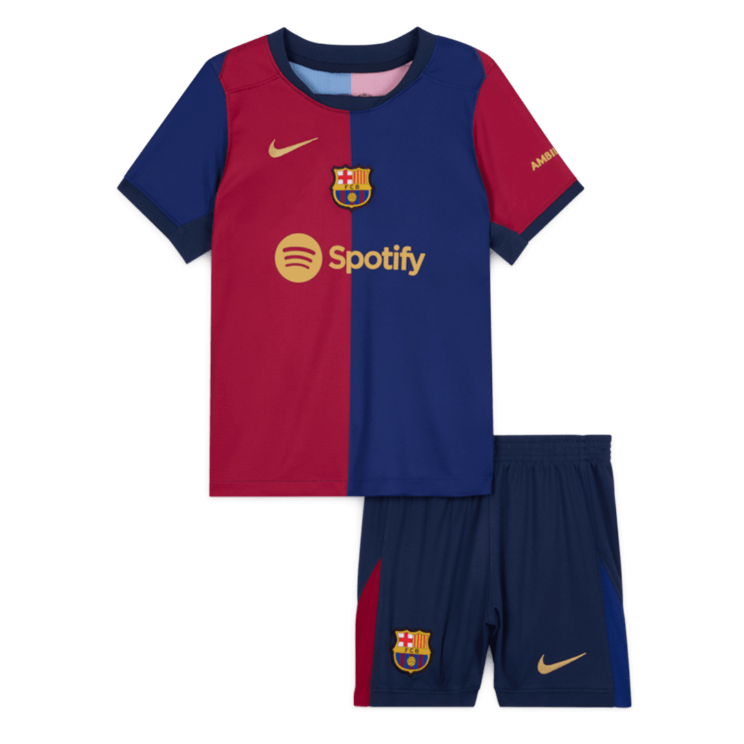 Barcelona Home Jersey Kit Kids(Jersey+Shorts) - gojersey
