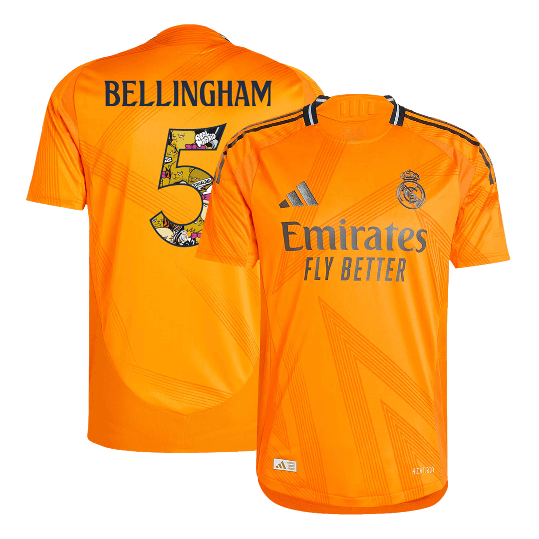 Real Madrid BELLINGHAM #5 Away Jersey Authentic - gojersey