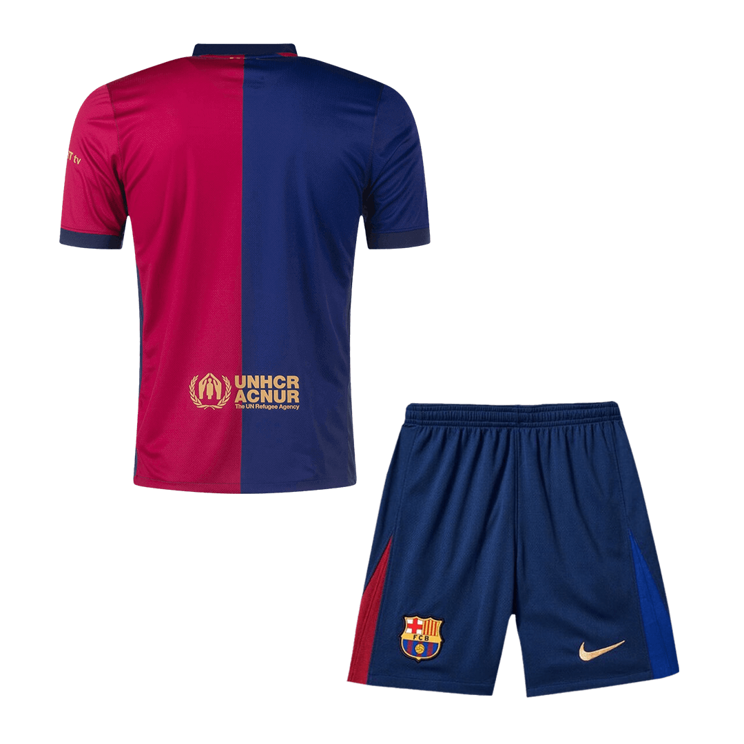 Barcelona Home Jersey Kit (Jersey+Shorts) - gojersey
