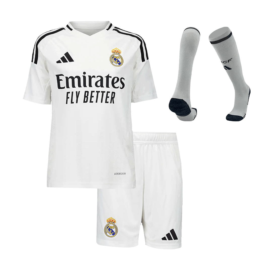 Real Madrid Home Jersey Kit Kids(Jersey+Shorts+Socks) - gojersey