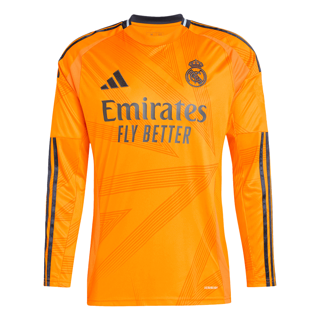 Real Madrid Long Sleeve Away Jersey - gojersey