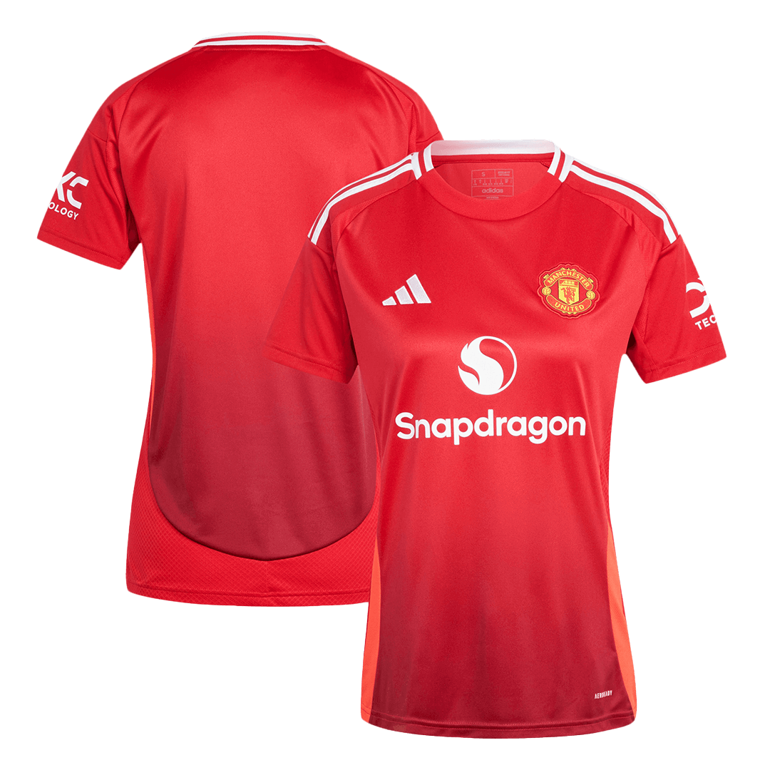 Women's Manchester United Home Soccer Jersey - gojersey