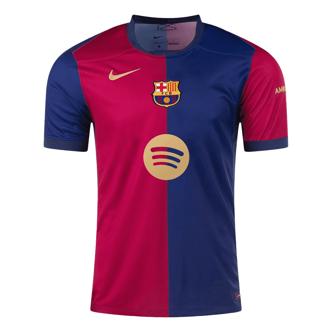 Barcelona Home Jersey-Spotify Logo Without Text - gojersey