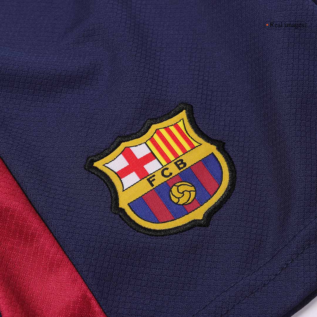 Barcelona Home Jersey Kit Kids(Jersey+Shorts) Spotify Logo Without Text - gojersey