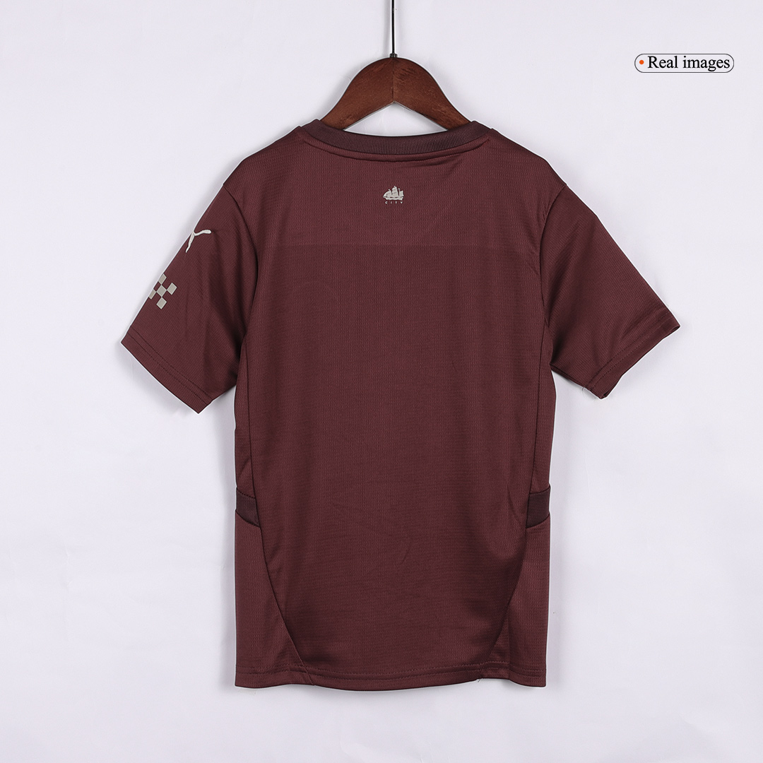 Manchester City Third Away Jersey Kit Kids(Jersey+Shorts) - gojersey