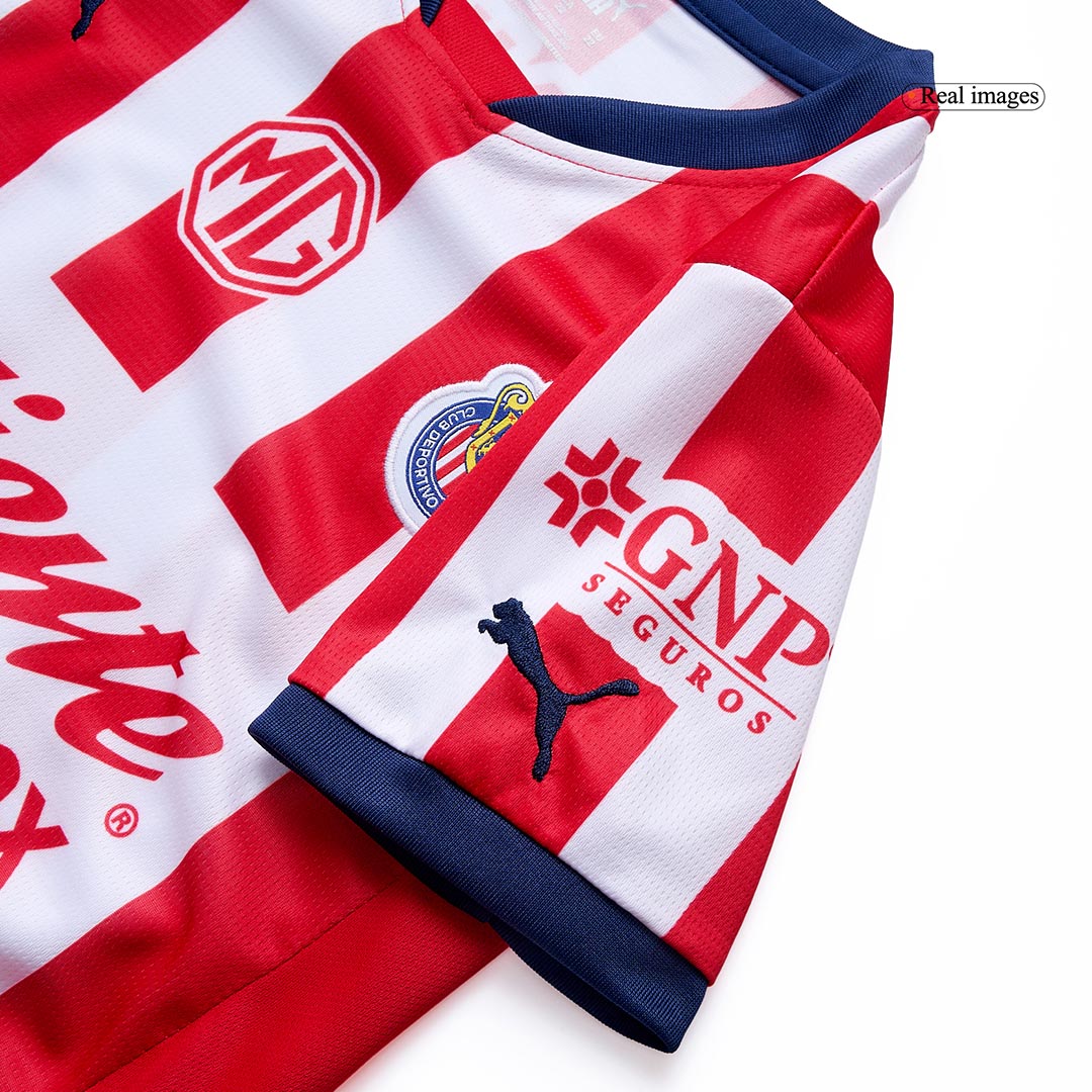 Chivas Home Soccer Jersey Kit Kids(Jersey+Shorts) - gojersey