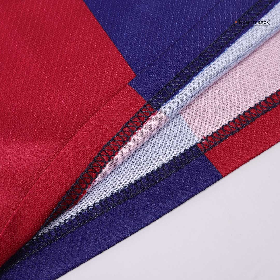 Barcelona Home Jersey Kit Kids(Jersey+Shorts) Spotify Logo Without Text - gojersey