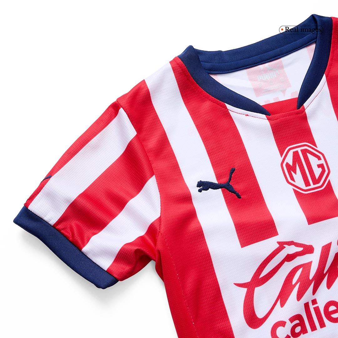 Chivas Home Soccer Jersey Kit Kids(Jersey+Shorts) - gojersey