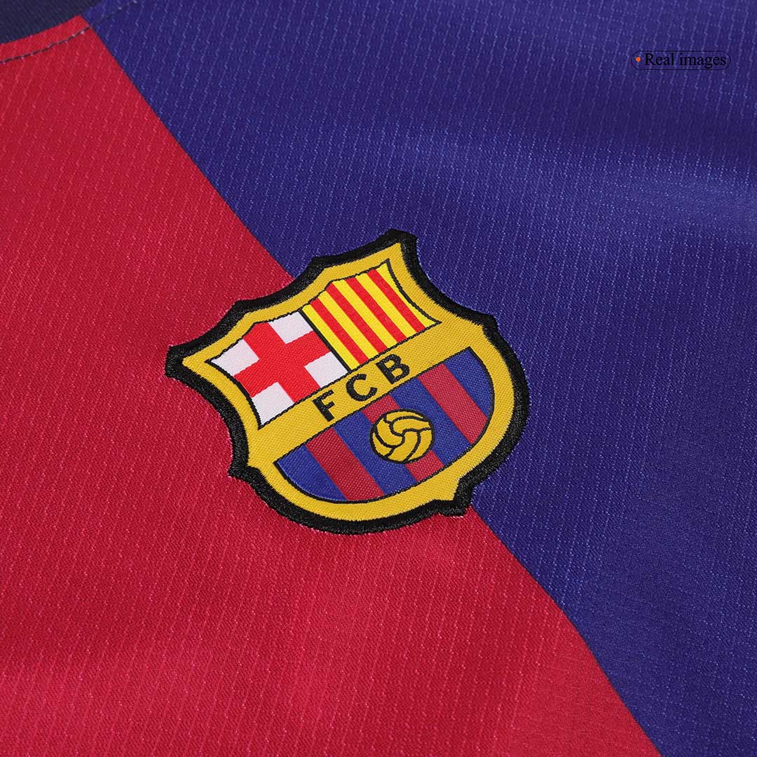 Barcelona Home Jersey Kit Kids(Jersey+Shorts) Spotify Logo Without Text - gojersey