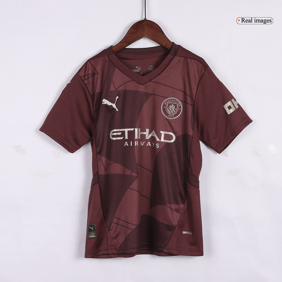 Manchester City Third Away Jersey Kit Kids(Jersey+Shorts) - gojersey
