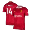 Liverpool CHIESA #14 Home Soccer Jersey 2024/25 - gojersey
