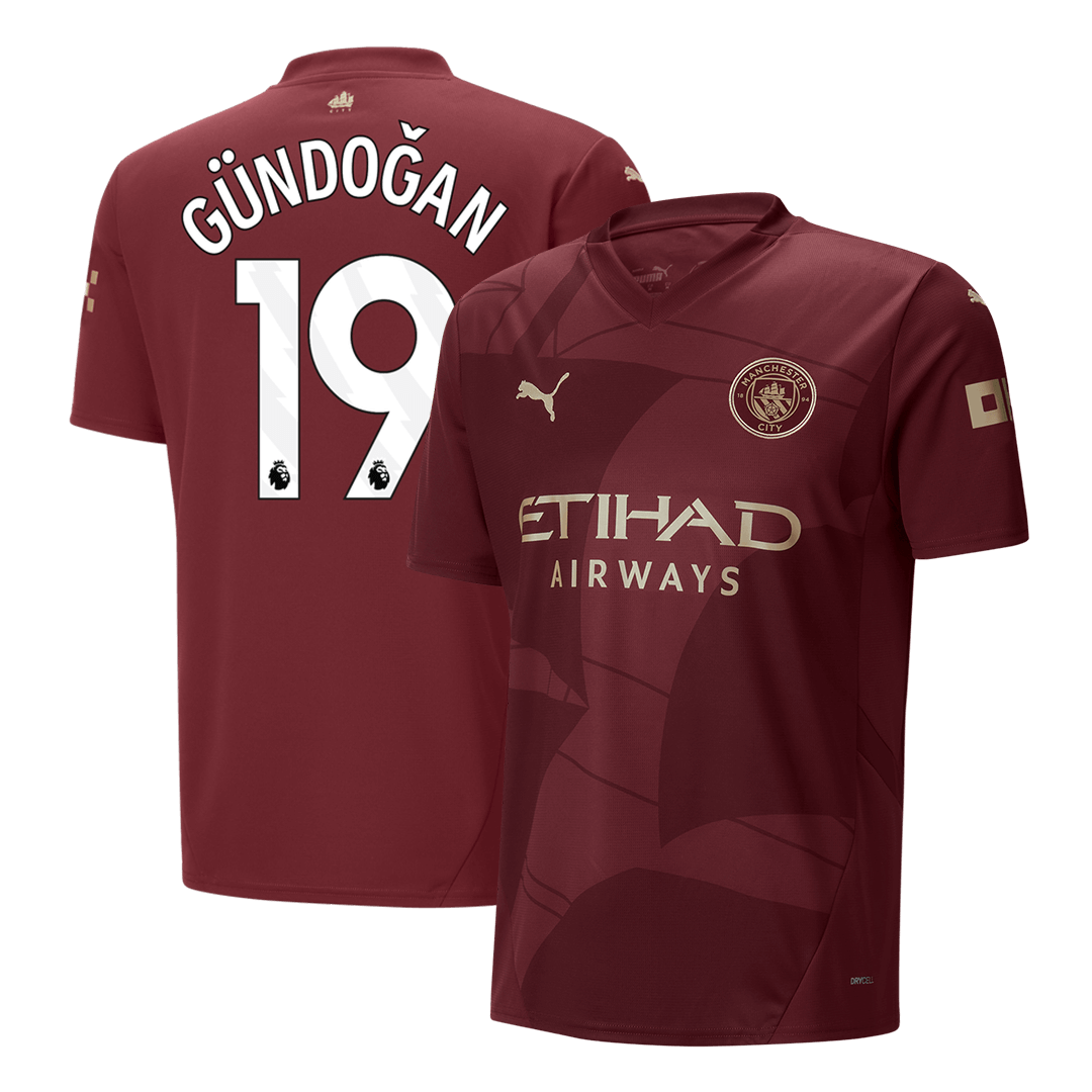 Manchester City GÜNDOĞAN #19 Third Away Soccer Jersey - gojersey