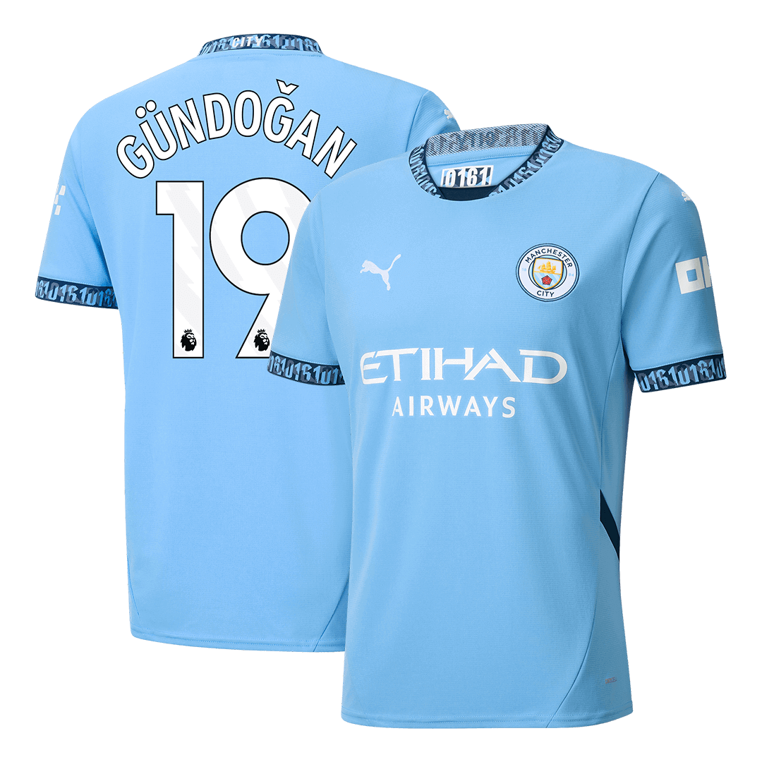 Manchester City GÜNDOĞAN #19 Home Jersey - gojersey