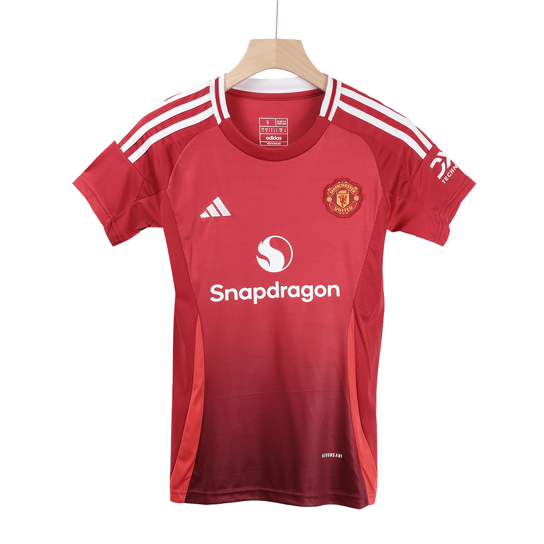 Women's Manchester United Home Soccer Jersey - gojersey