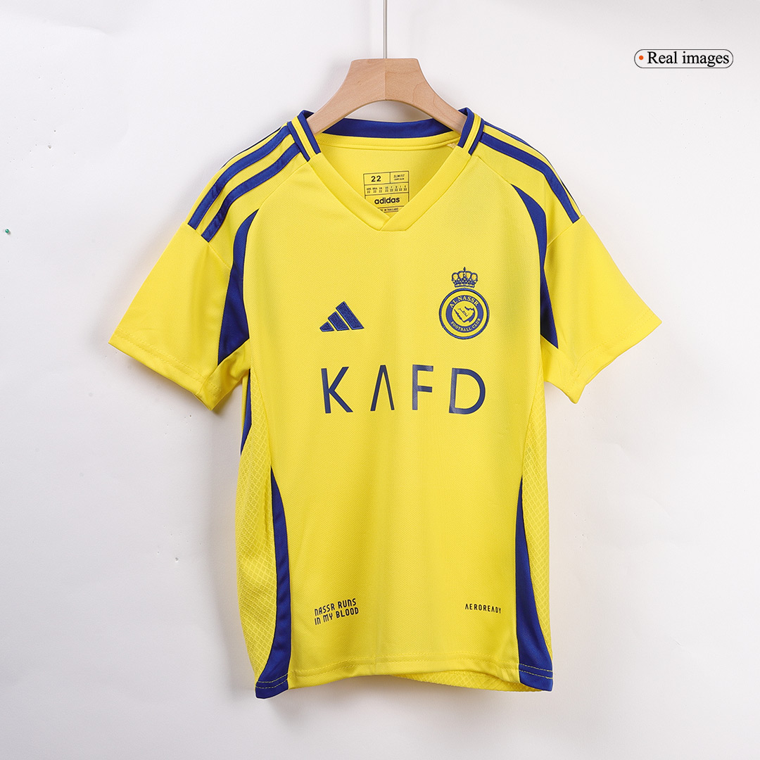 Al Nassr Home Soccer Jersey Kit Kids(Jersey+Shorts) - gojersey