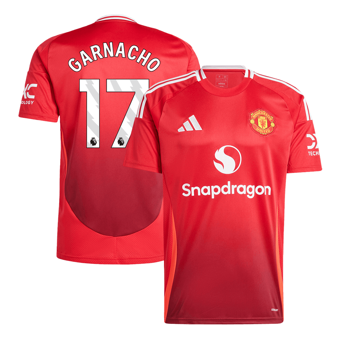 Manchester United GARNACHO #17 Home Jersey - gojersey