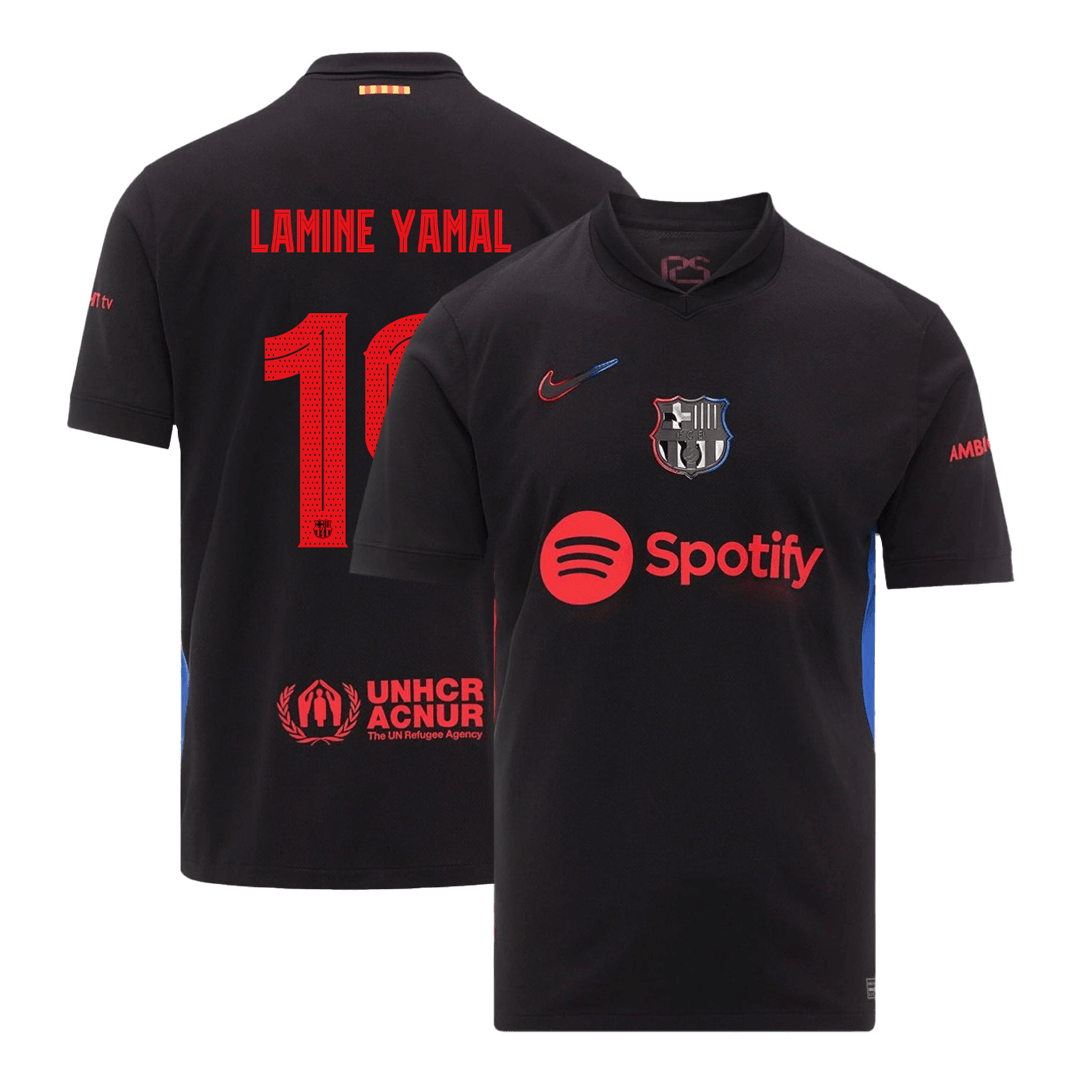 Barcelona LAMINE YAMAL #19 Away Soccer Jersey - gojersey