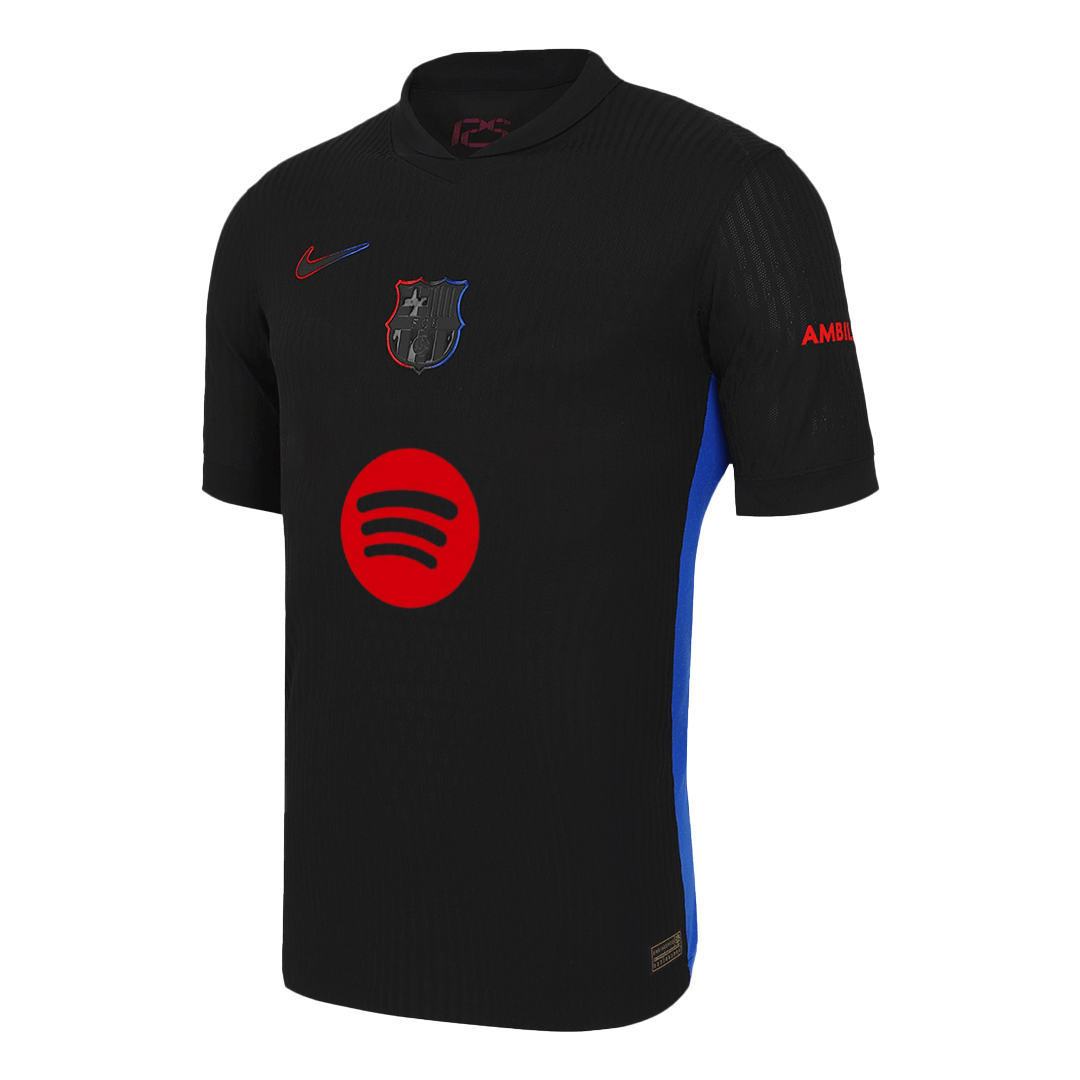 Barcelona Away Soccer Jersey Authentic - Spotify Logo Without Text - gojersey