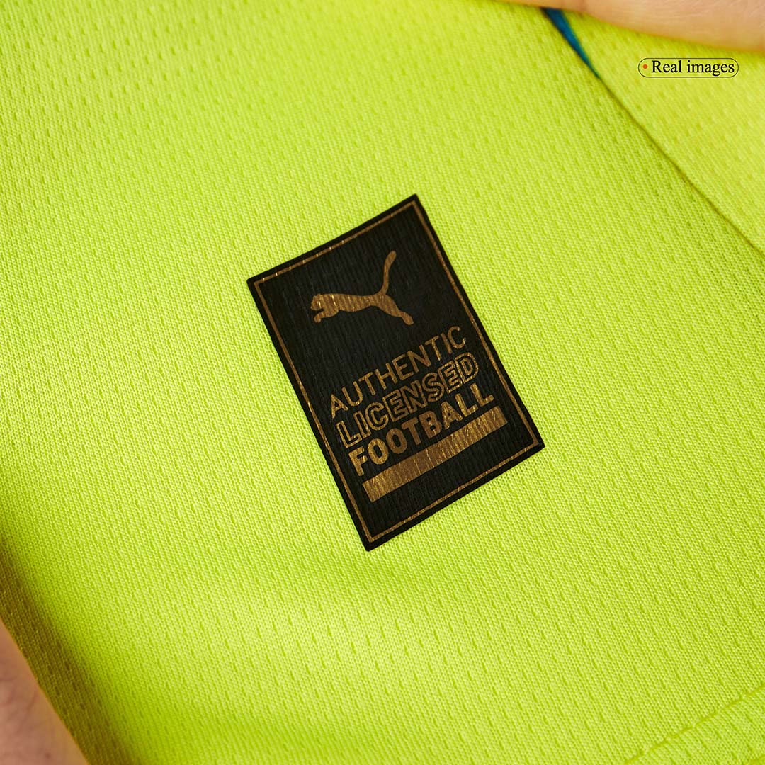 Manchester City Away Soccer Jersey Kit Kids(Jersey+Shorts) - gojersey