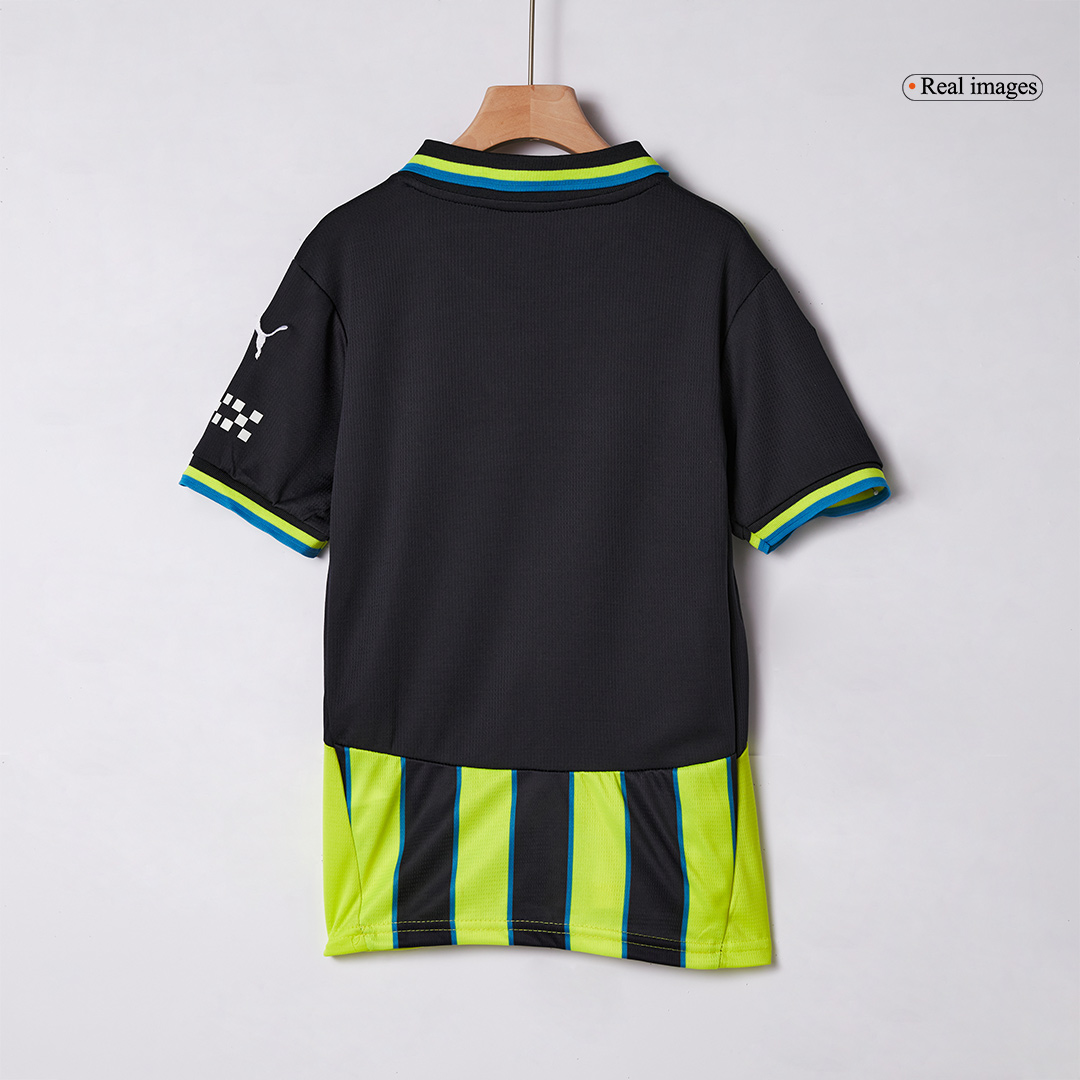 Manchester City Away Soccer Jersey Kit Kids(Jersey+Shorts) - gojersey
