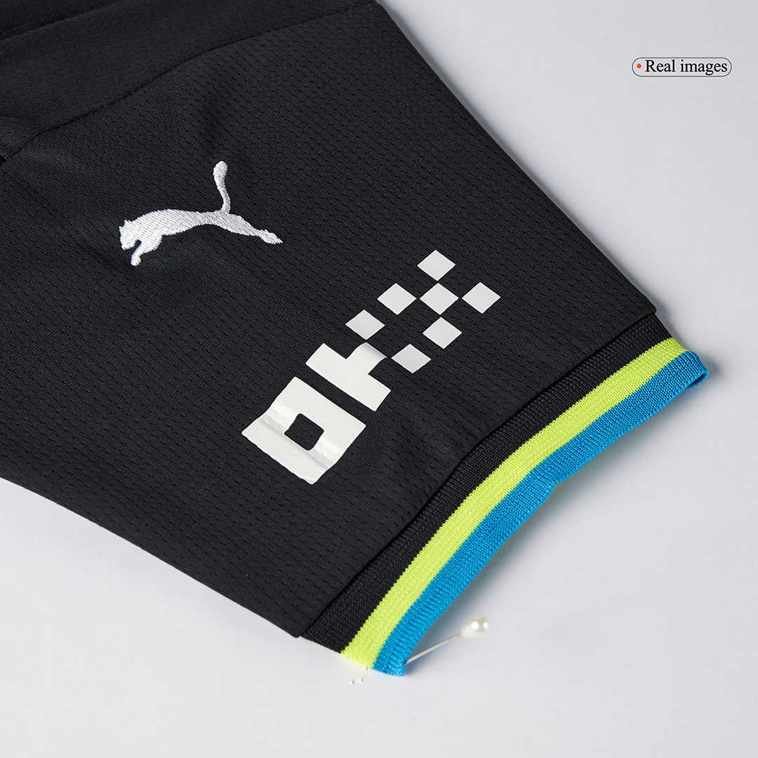 Manchester City Away Soccer Jersey Kit Kids(Jersey+Shorts) - gojersey