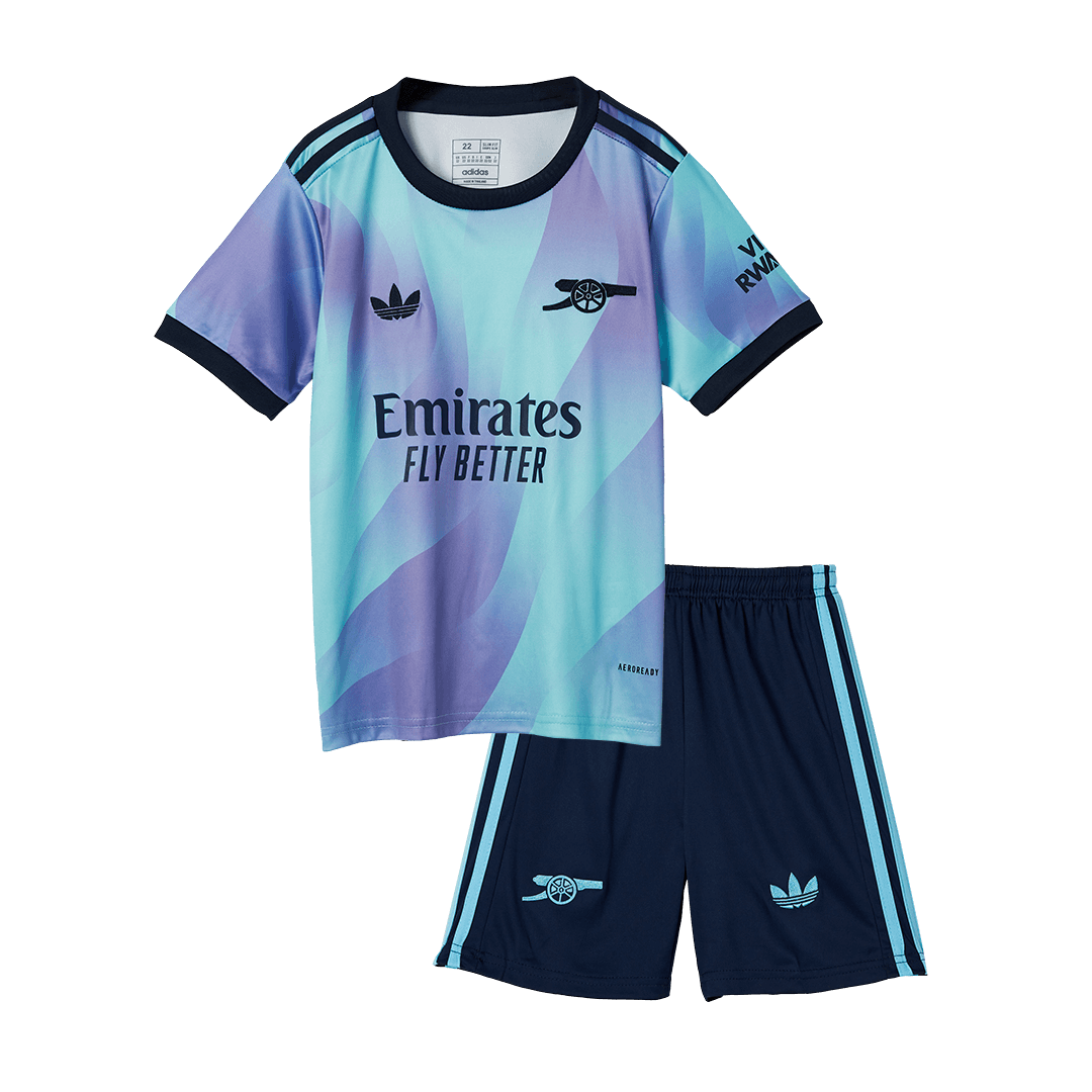 Arsenal Third Away Soccer Jersey Kit Kids(Jersey+Shorts+Socks) - gojersey
