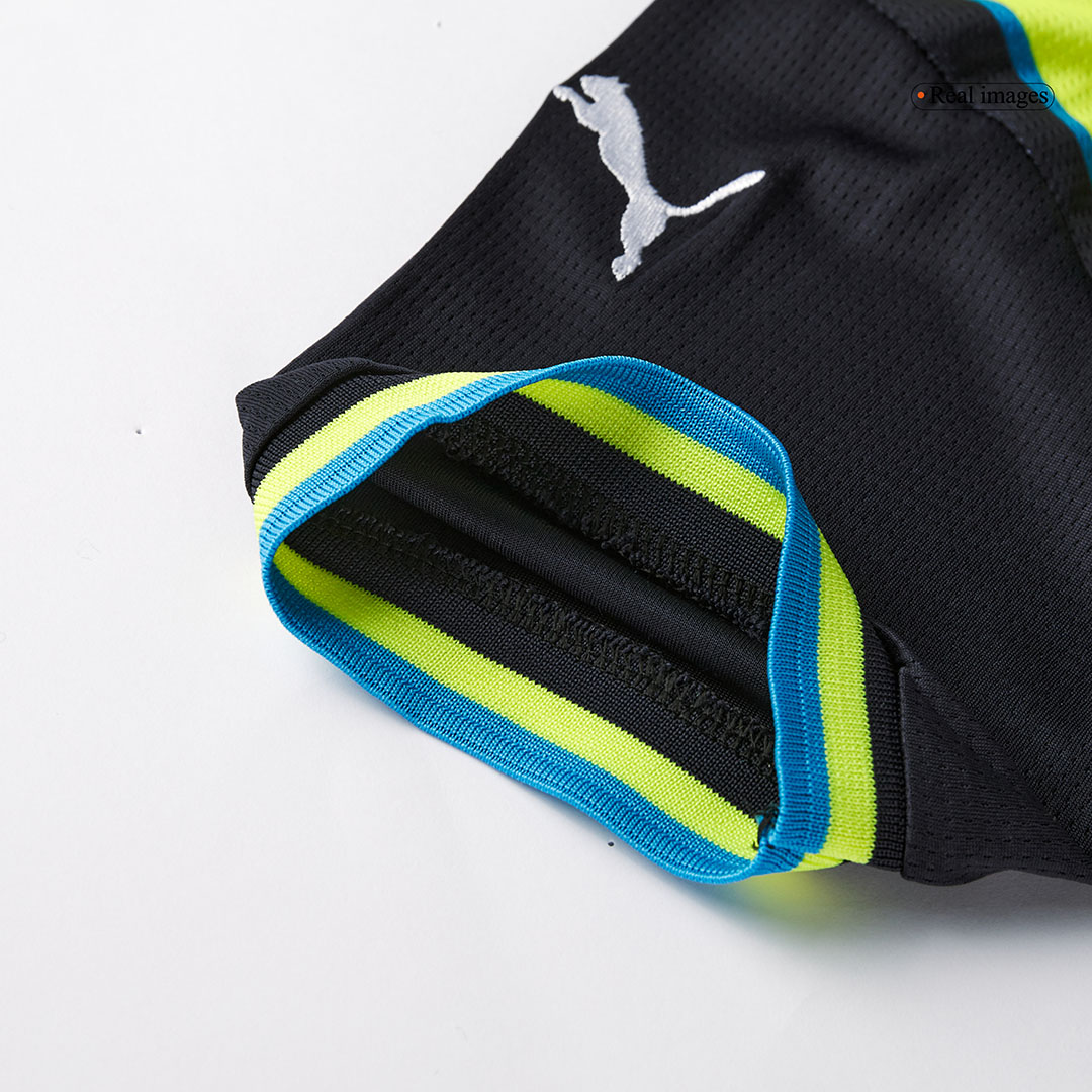 Manchester City Away Soccer Jersey Kit Kids(Jersey+Shorts) - gojersey