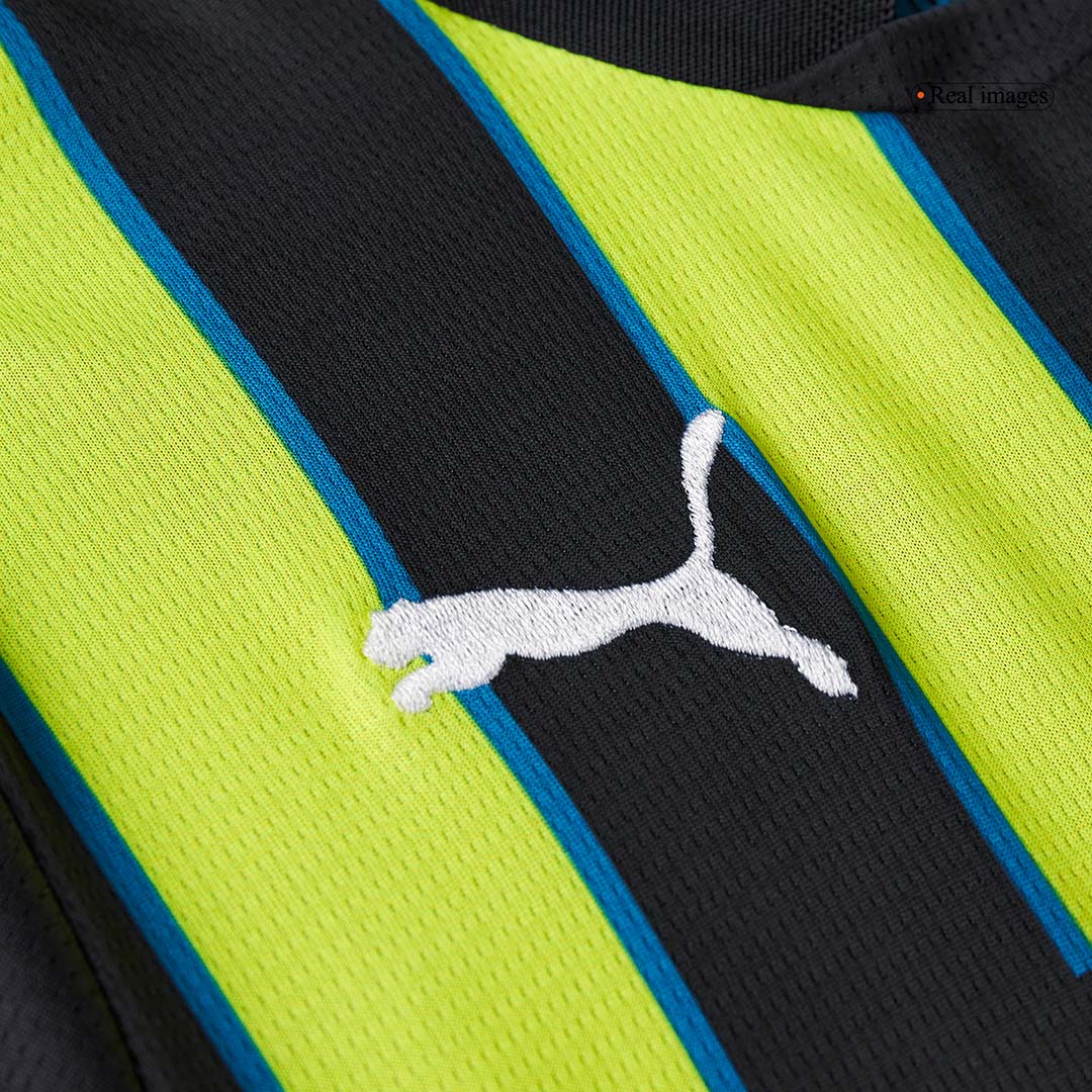 Manchester City Away Soccer Jersey Kit Kids(Jersey+Shorts) - gojersey