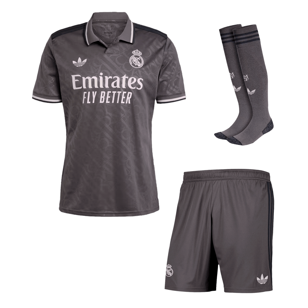 Real Madrid Third Away Soccer Jersey Kit (Jersey+Shorts+Socks) - gojersey