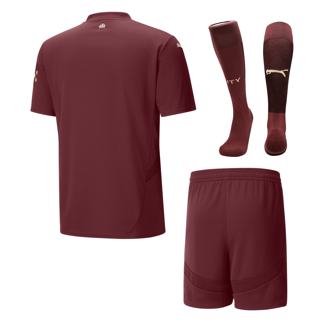 Manchester City Third Away Soccer Jersey Kit (Jersey+Shorts+Socks) - gojersey