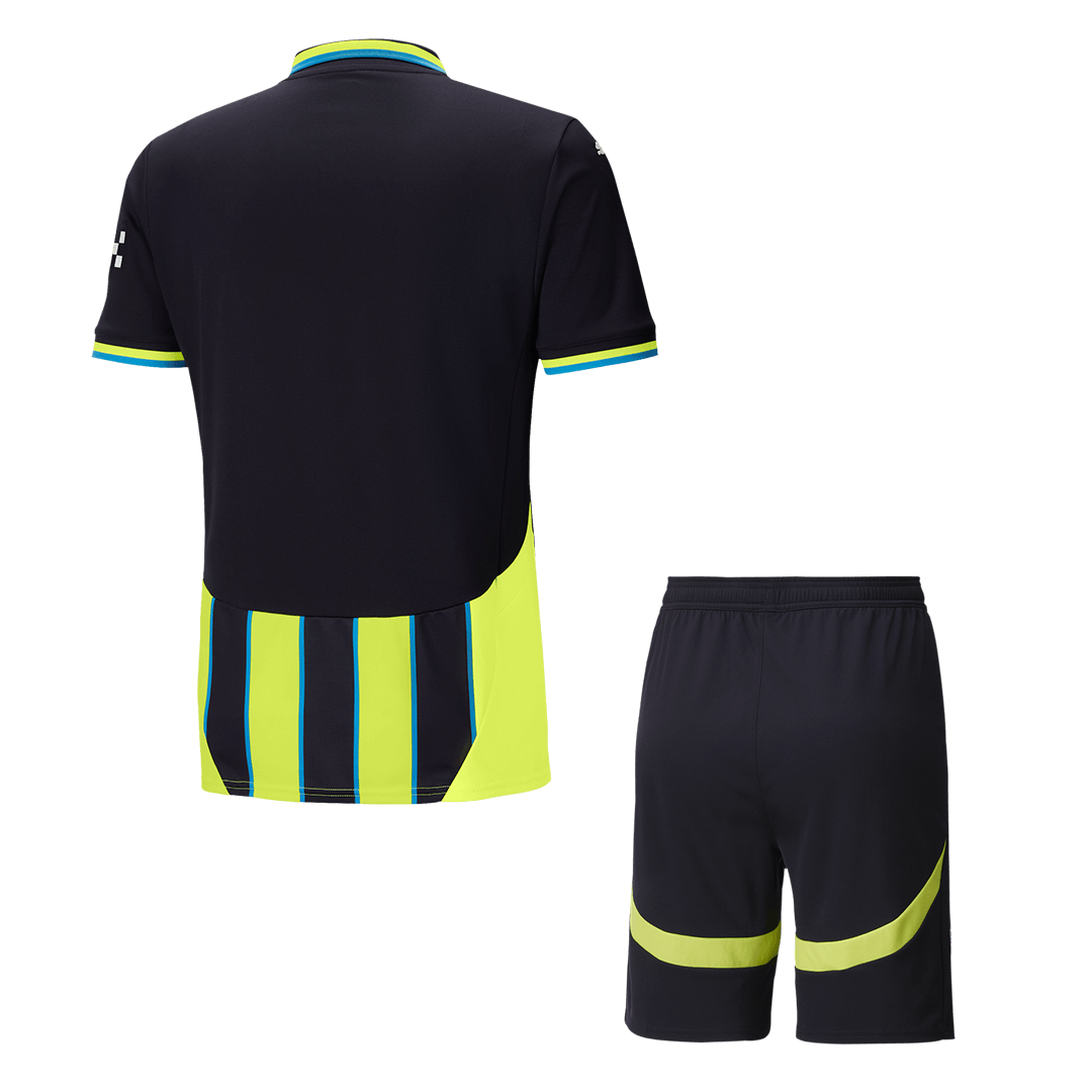 Manchester City Away Soccer Jersey Kit (Jersey+Shorts) - gojersey