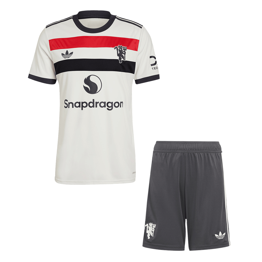 Manchester United Third Away Soccer Jersey Kit (Jersey+Shorts) - gojersey