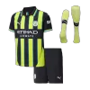 Manchester City Away Soccer Jersey Kit Kids(Jersey+Shorts+Socks) - gojersey