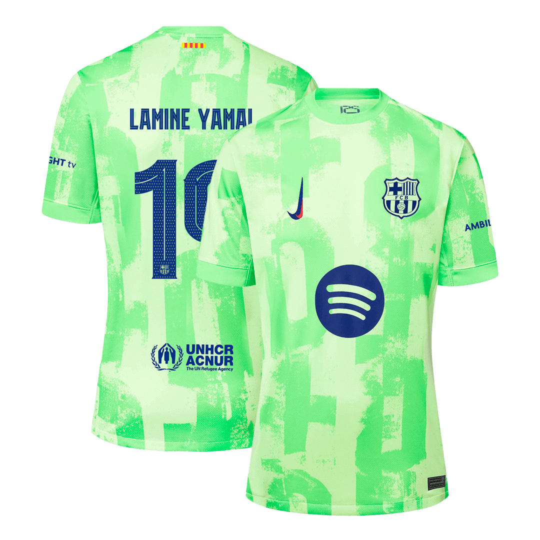 Barcelona LAMINE YAMAL #19 Third Away Jersey - UCL（Spotify Logo Without Text） - gojersey