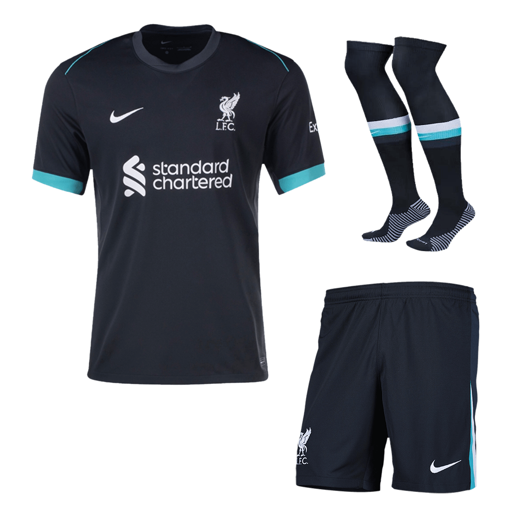 Liverpool Away Soccer Jersey Kit (Jersey+Shorts+Socks) - gojersey