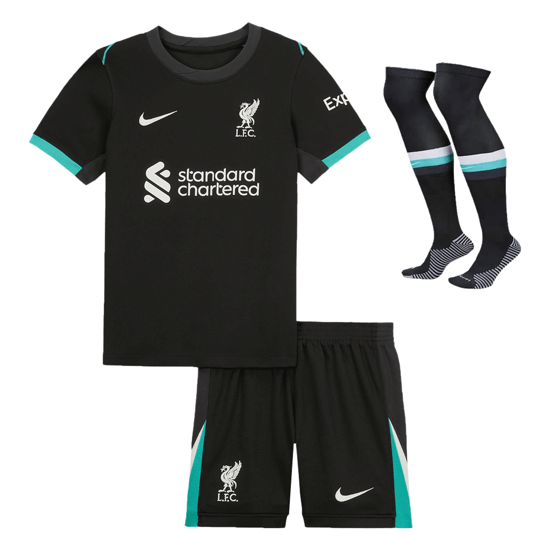 Liverpool Soccer Jersey Kit Away Kids(Jersey+Shorts+Socks) - gojersey