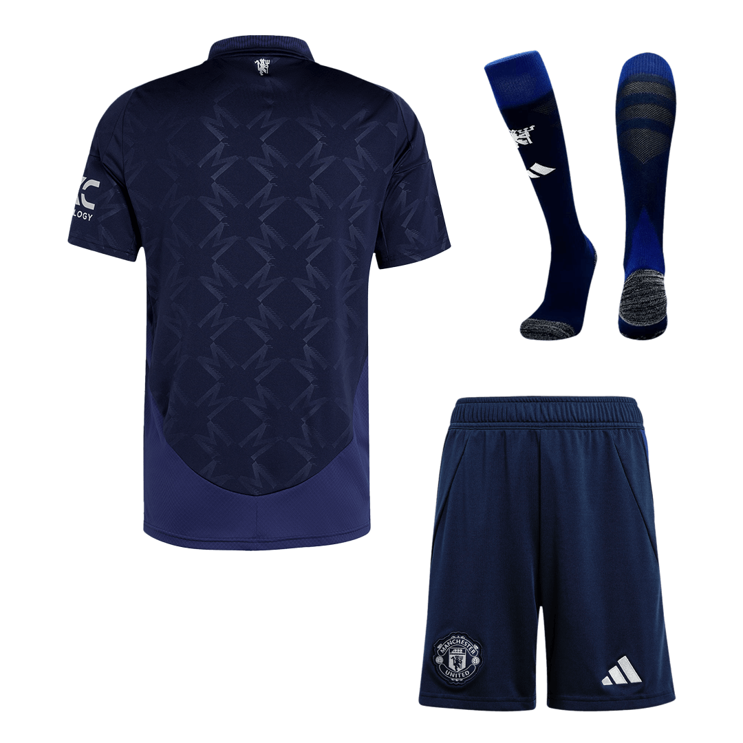Manchester United Away Soccer Jersey Kit (Jersey+Shorts+Socks) - gojersey