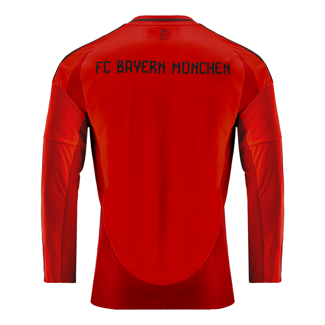 Bayern Munich Long Sleeve Home Soccer Jersey - gojersey