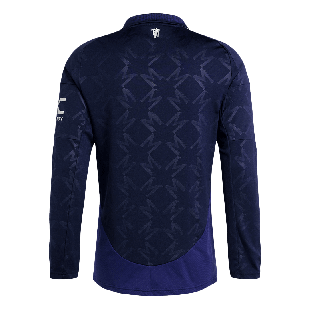 Manchester United Long Sleeve Away Soccer Jersey - gojersey